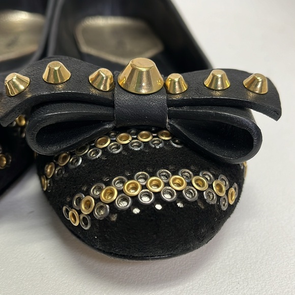 DSquared Black suede embellished flats - Picture 2 of 6